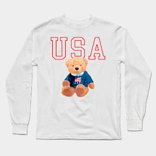 USA Bear Long Sleeve T-Shirt